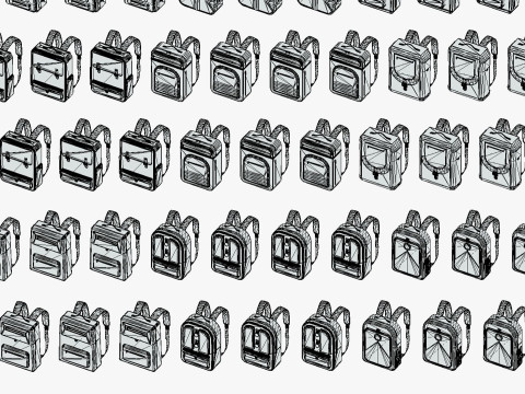 168 Stylized Backpack Pack Cartoon Low Poly Urban Bags - Game Character Props 3D 模型