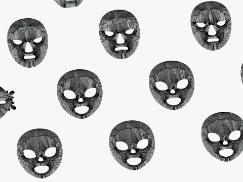 25 Kids Evil Mask Pack 1 - Cartoon Low Poly Mask - Stylized Costume Masks Set 3Dモデル