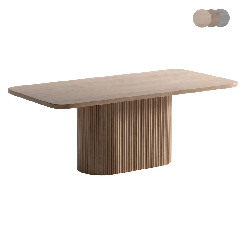 VALI acacia wood dining table 3D Model .c4d .max .obj .3ds .fbx .stl .blend 