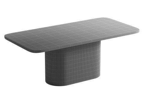 VALI acacia wood dining table 3D Model