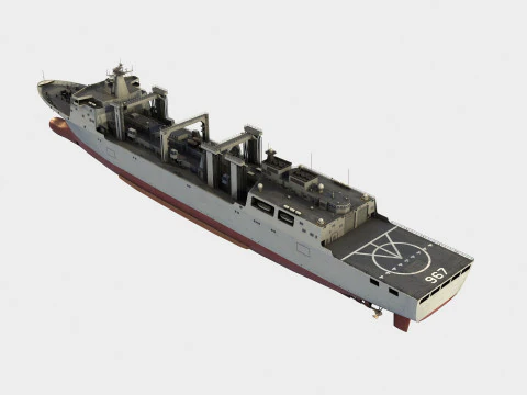 Type 901 Class Fleet Replenishment Ship 3D Model