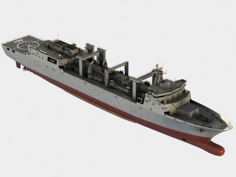 Type 901 Class Fleet Replenishment Ship 3D Model