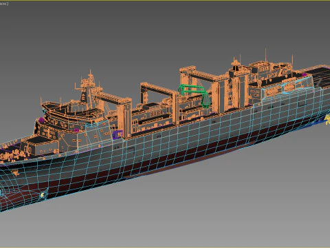 Type 901 Class Fleet Replenishment Ship 3D Model