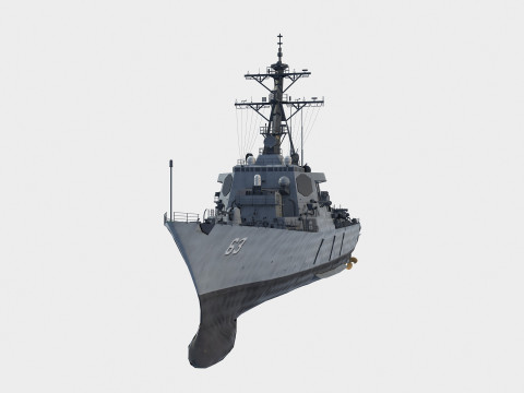 Arleigh Burke Flight I class destroyer 3D 模型