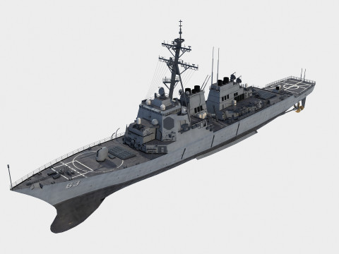 Arleigh Burke Flight I class destroyer Model 3D