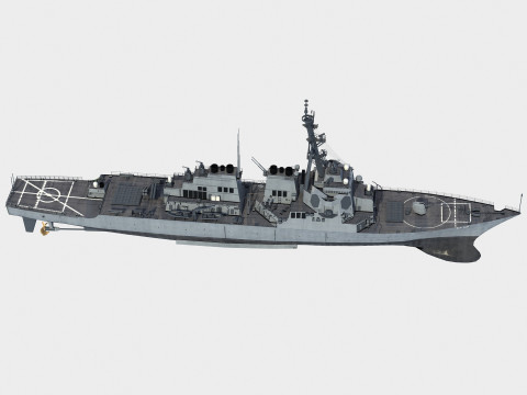 Arleigh Burke Flight I class destroyer Model 3D