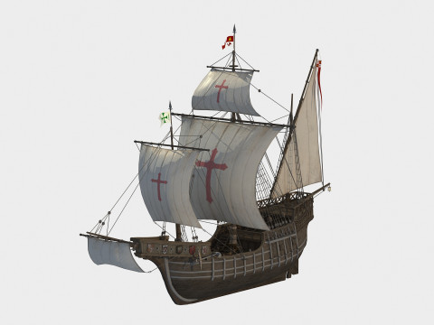 Spanish Nao 3D 模型