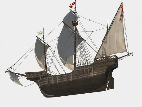 Spanish Nao 3D Model