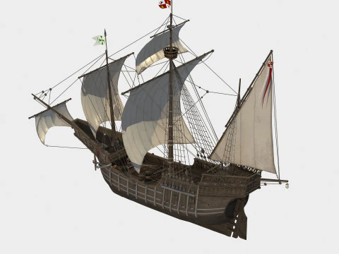 Spanish Nao 3D Model