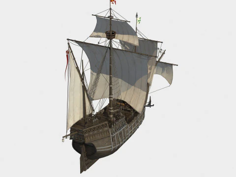 Spanish Nao 3D Model