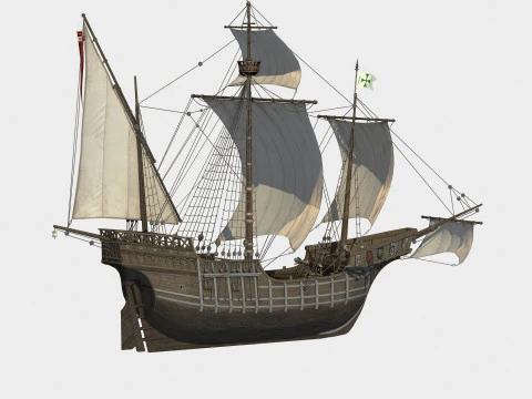 Spanish Nao 3D Model