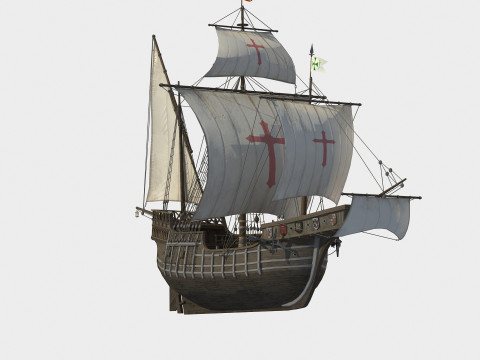 Spanish Nao 3Dモデル
