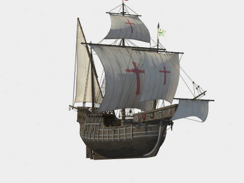 Spanish Nao 3D Model