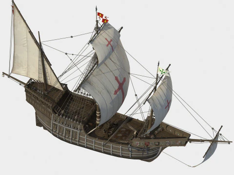 Spanish Nao 3D Model