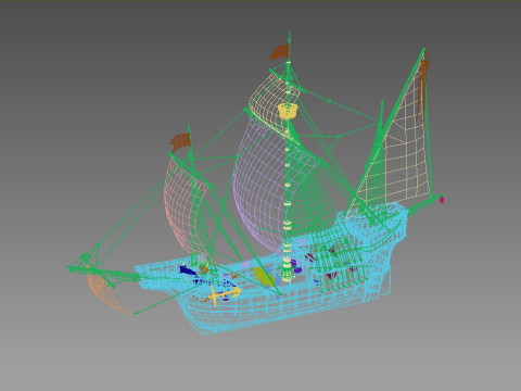 Spanish Nao 3Dモデル