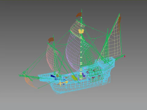 Spanish Nao 3D Model