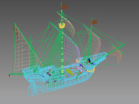 Spanish Nao 3D Model