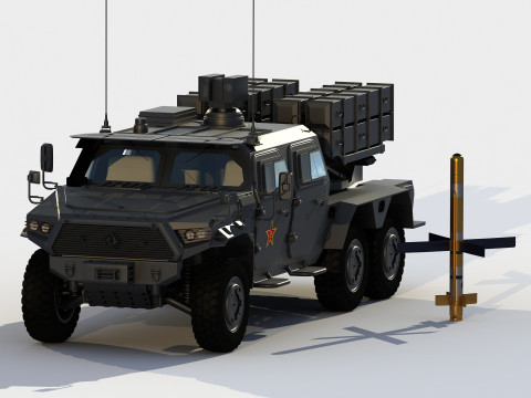 Dongfeng Mengshi HJ10 antitank version 3D 模型