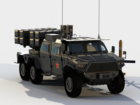 Dongfeng Mengshi HJ10 antitank version 3D 模型