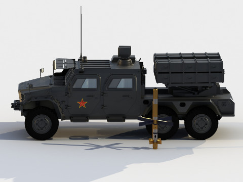 Dongfeng Mengshi HJ10 antitank version 3D 模型