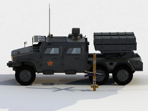 Dongfeng Mengshi HJ10 antitank version 3D Model
