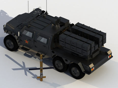Dongfeng Mengshi HJ10 antitank version 3D 模型