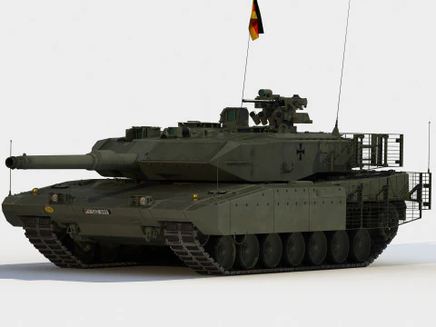 leopardo 2a7 Modelo 3D