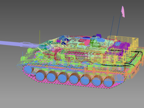 Leopard 2A7 3D 모델