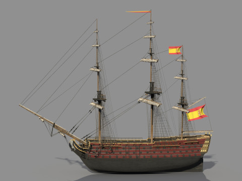 Navio Santisima Trinidad Model 3D