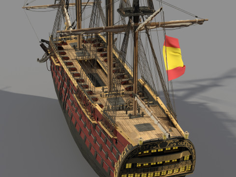 Navio Santisima Trinidad Model 3D
