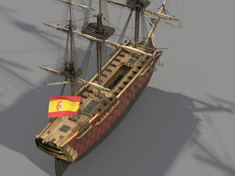 Navio Santisima Trinidad Model 3D