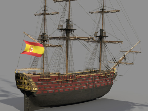 Navio Santisima Trinidad Model 3D