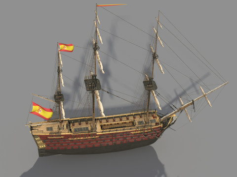 Navio Santisima Trinidad Model 3D