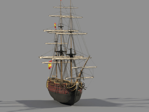 Navio Santisima Trinidad Model 3D