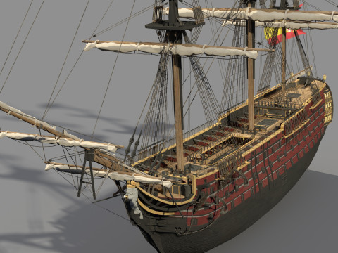 Navio Santisima Trinidad Model 3D