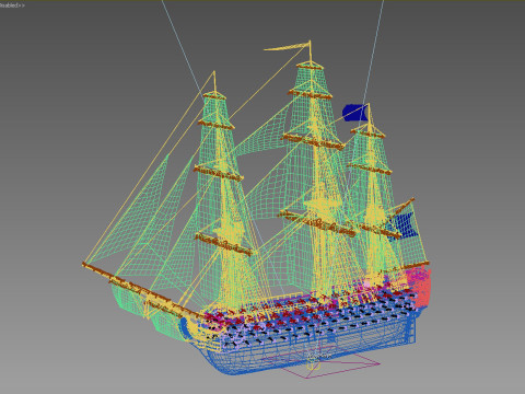 Navio Santisima Trinidad Model 3D