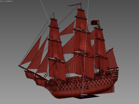 Navio Santisima Trinidad Model 3D