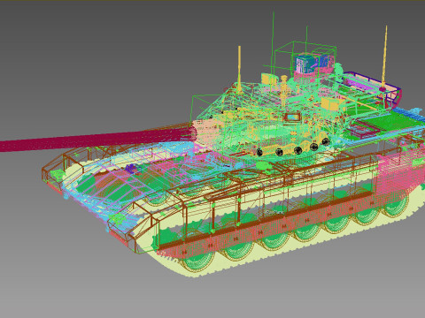 Czołg T-14 Armata Model 3D