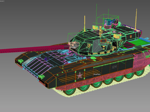 Czołg T-14 Armata Model 3D