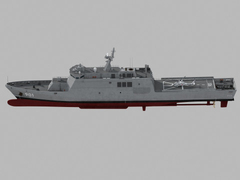 Sakura class OPV 3D Model