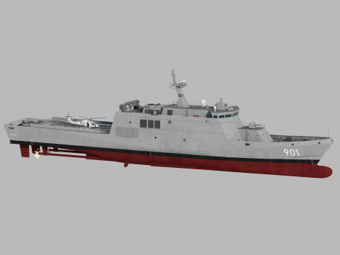 Sakura class OPV 3D Model