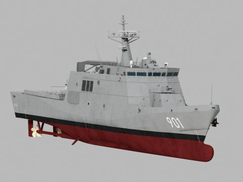 Sakura class OPV 3D Model