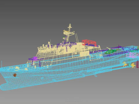 Sakura class OPV 3D Model