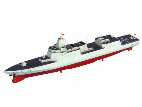 Nanchang 101 Type 055 Renhai-klasse torpedobootjager 3D Model