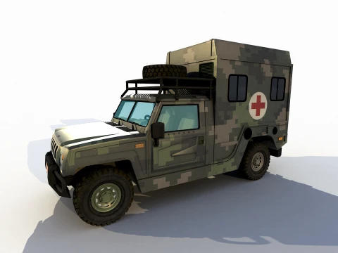 BAIC Warrior ambulance version 3D Модель