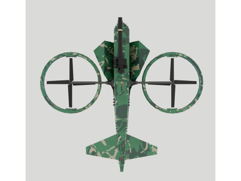 Military Hover Drone 3D Modell
