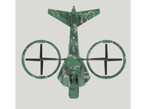 Military Hover Drone 3D Modell