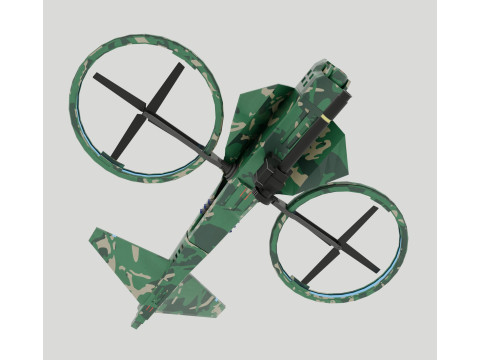 Military Hover Drone 3D Modell