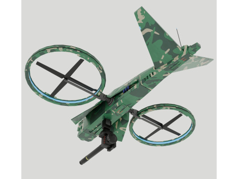 Military Hover Drone 3D Modell