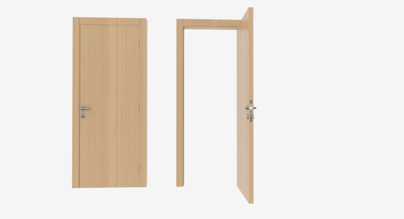 Oak Wooden door 3D 모델 .c4d .max .obj .3ds .fbx .stl .blend 